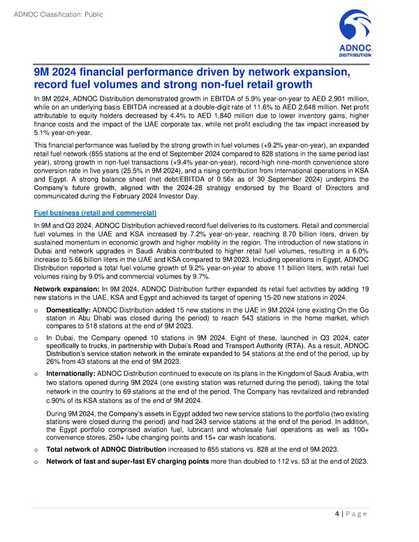 Third Quarter and Nine Months 2024 Results - Page 4