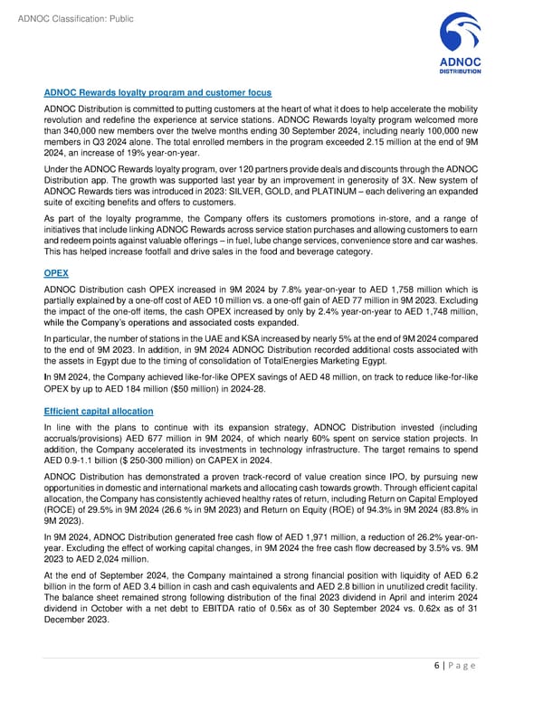 Third Quarter and Nine Months 2024 Results - Page 6