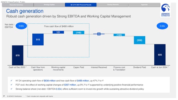 Q2 / H1 2024 Results - Page 21