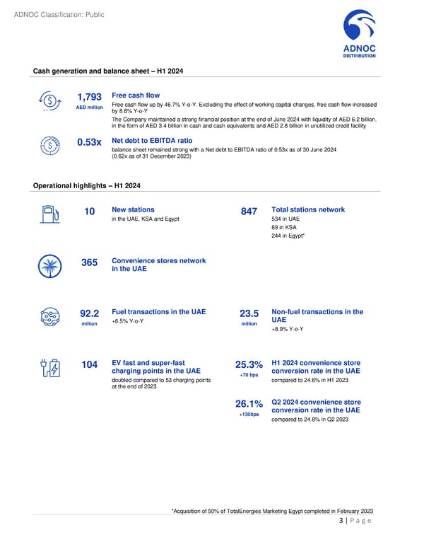 Second Quarter and First Half 2024 Results - Page 3