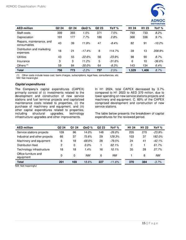 Second Quarter and First Half 2024 Results - Page 15