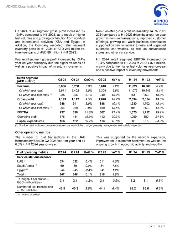 Second Quarter and First Half 2024 Results - Page 17