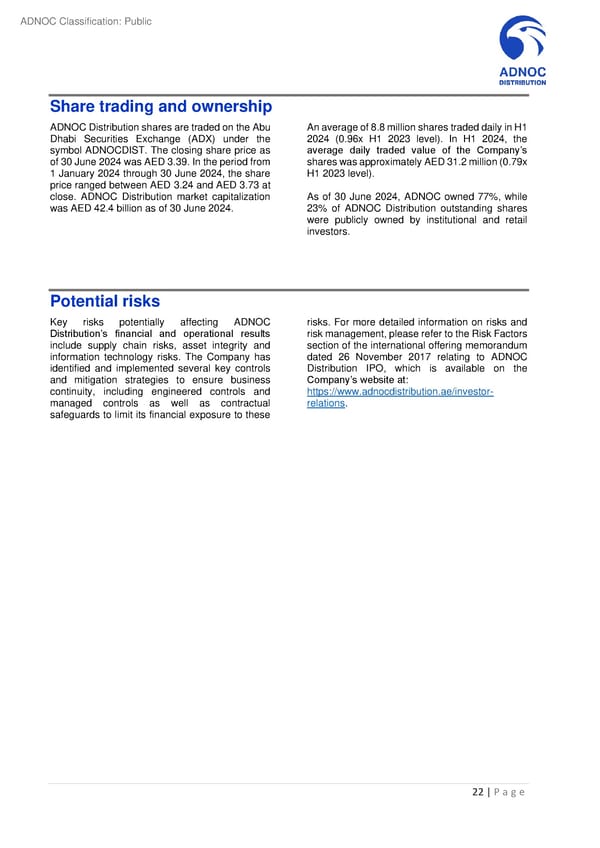 Second Quarter and First Half 2024 Results - Page 22