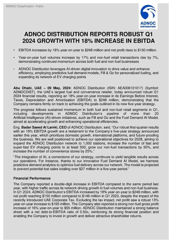 Press Release - Page 1